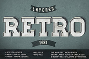 Retro Text Style V2, a Layer Style Add-On by mixmedia87 (Thumbnail 2 of 5)