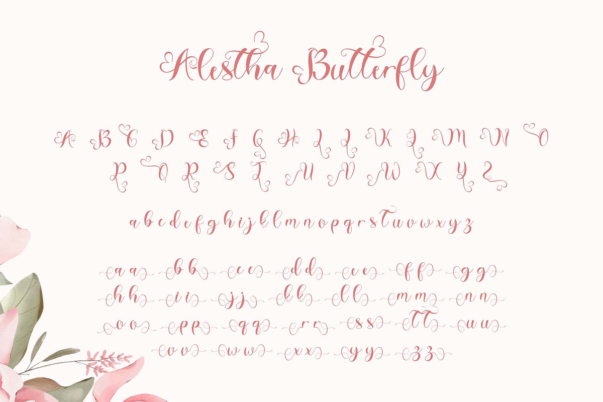 Alestha Butterfly, a Handwritten Font by Yoga Letter (Photo 6 of 7)