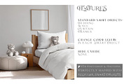 Toddler's Bedding & Wall Mockups, a Mockup by mock-ups (Thumbnail 3 of 30)