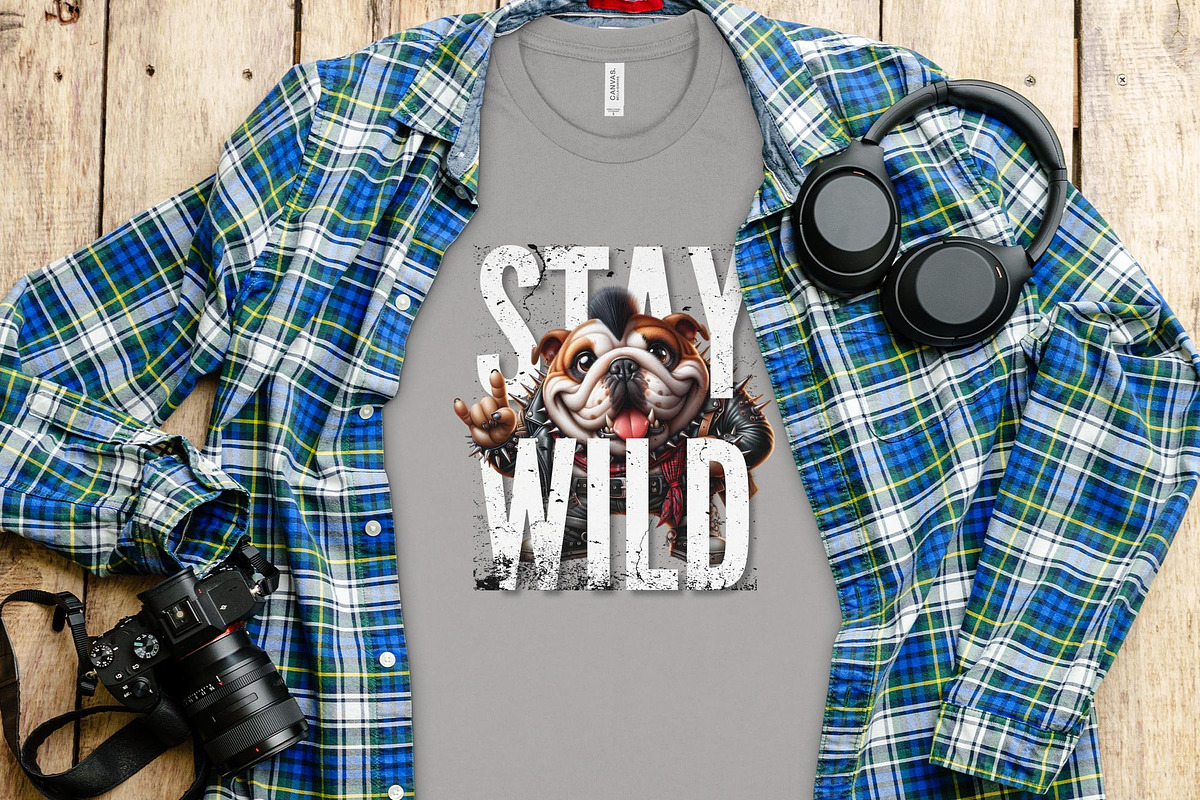 Stay Wild PNG T-Shirt Graphic, an Animal Illustration by DoubleTwists (Photo 3 of 5)