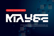Massive Carving - Futuristic Font, a Sans Serif Font by 177Studio (Thumbnail 5 of 7)