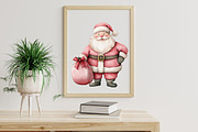 Watercolor Pink Christmas Clipart, an Illustration by Libby Wishes (Thumbnail 5 of 7)