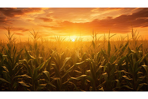 sungolden country corn background ai, a Background Photo by pikepicture