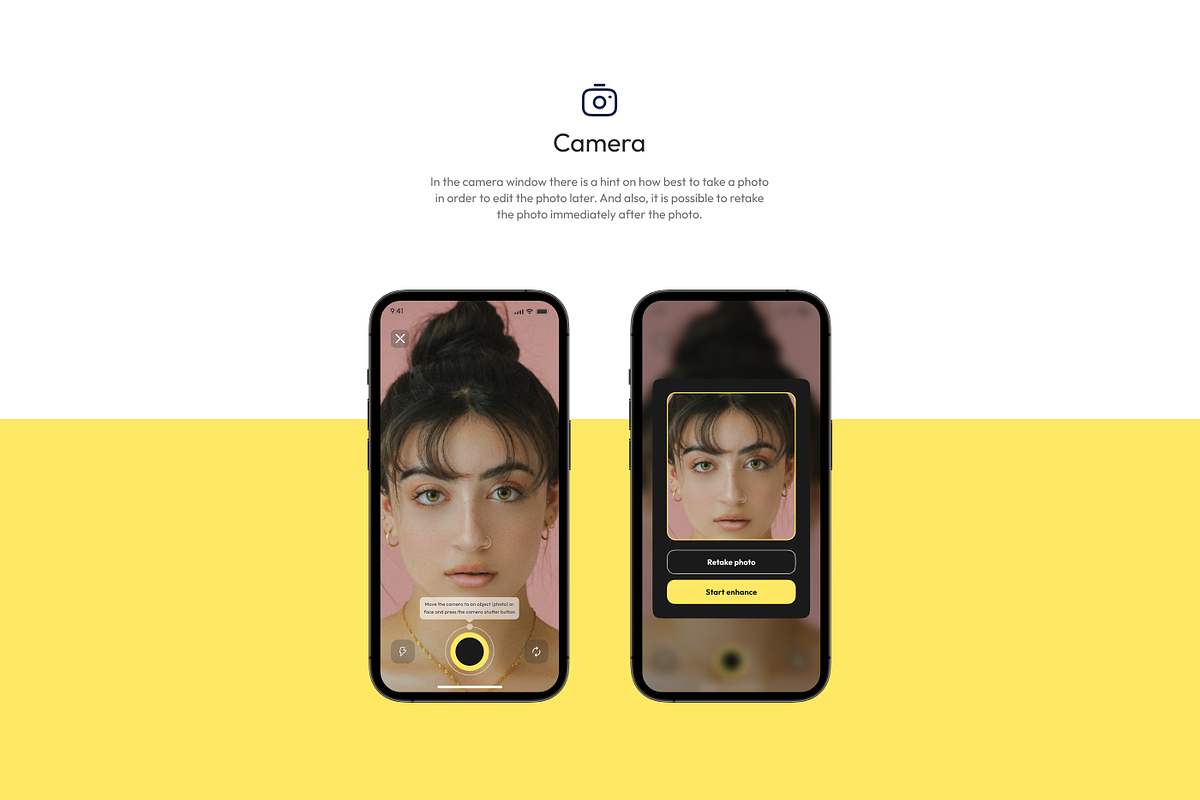 Enhancer Photo ui kit, an App Template by Shoppie (Photo 2 of 7)