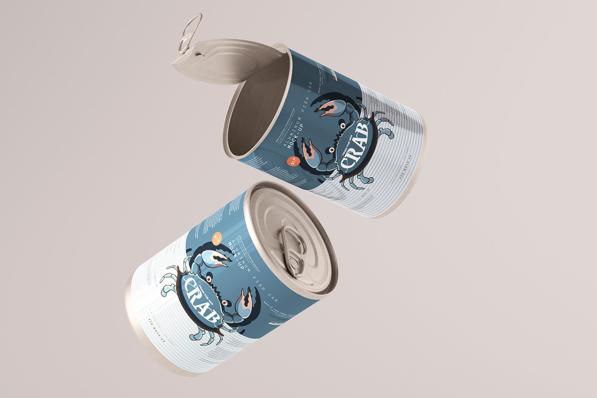 Aluminum Food Can Mockups - Large, a Cups & Container Mockup by pmvch (Photo 30 of 31)