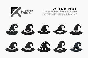 Witch Hat Icon Vector, an Icon by Akatype Studio