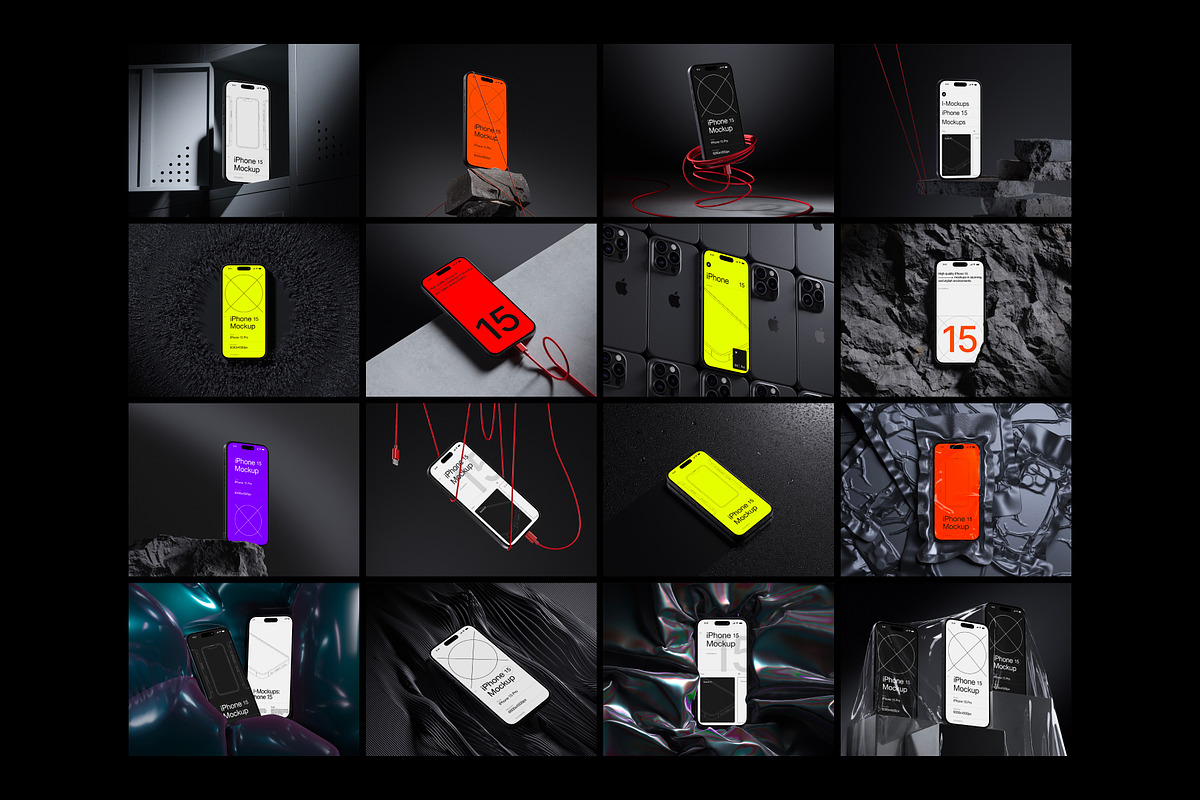 J-Mockups: iPhone 15 Pro, an iPhone Mockup by ls.graphics (Photo 2 of 10)