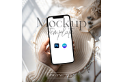 Neutral Aesthetic Mobile Screen Mock, a Product Mockup by MockupWizard (Thumbnail 1 of 5)
