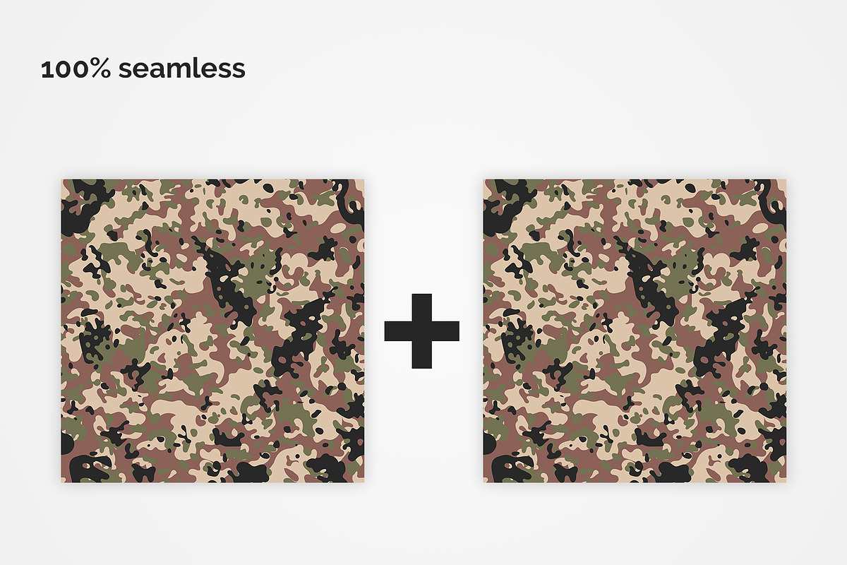 France Flecktarn Camouflage Patterns, a Pattern Graphic by 3Y_Design (Photo 3 of 5)