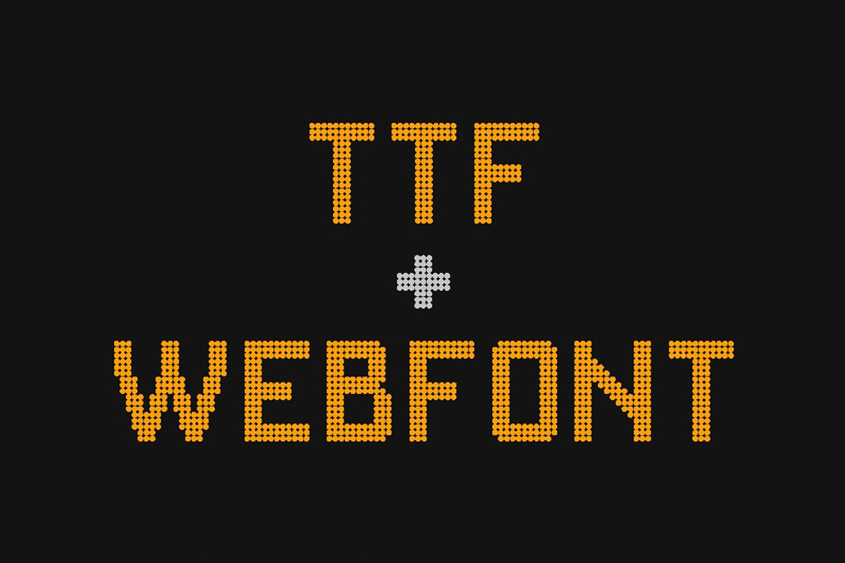 Alpha Digital Font preview 3