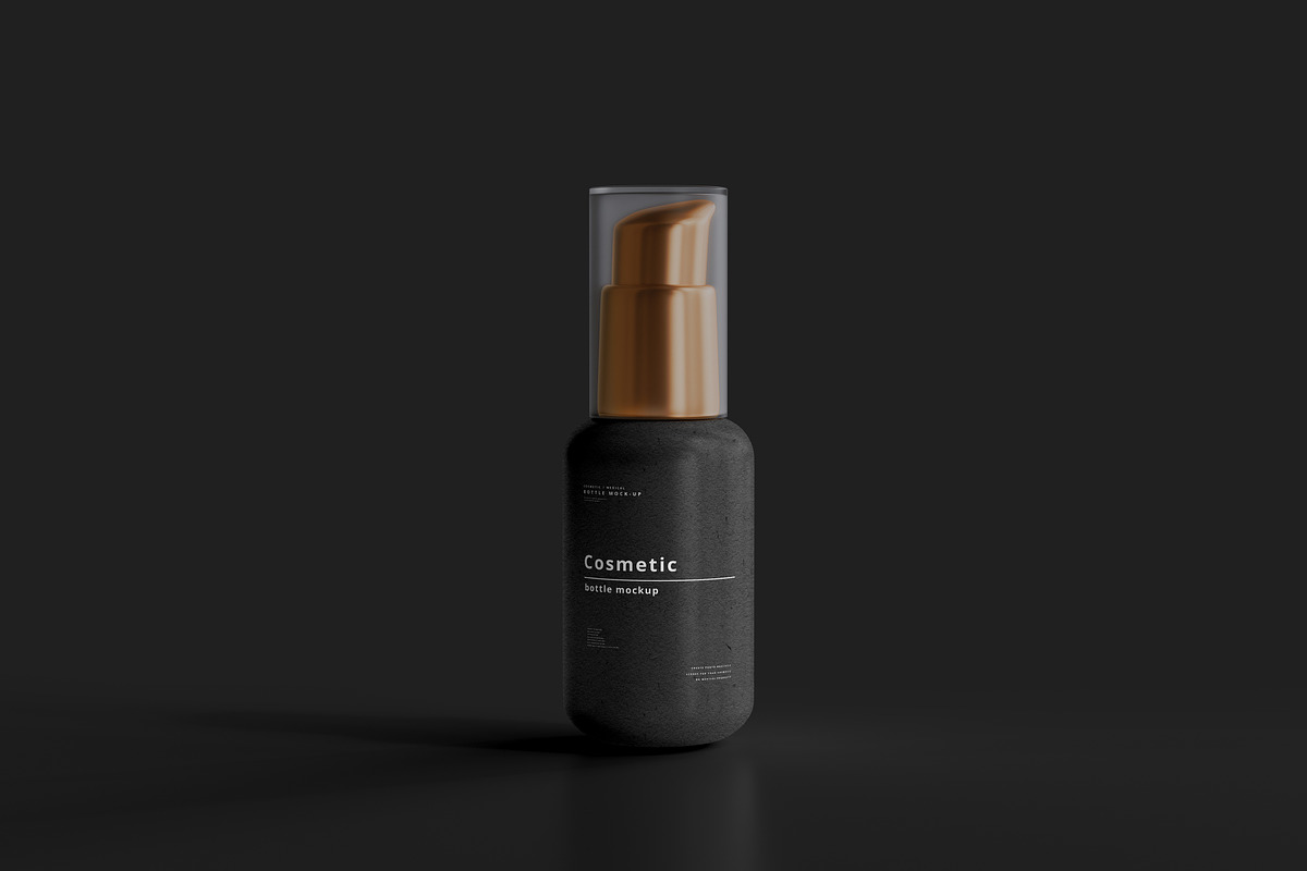 Dark Cosmetic Branding Mockups, a Cups & Container Mockup by pmvch (Photo 11 of 86)