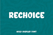 ReChoice - Bold Display Font, a Sans Serif Font by Mightyfire (Thumbnail 1 of 5)