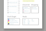 Daily Planner Layout, a Stationery Template by ContestDesign (Thumbnail 3 of 5)