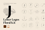 520 A to Z Floral Logos Bundle, a Branding & Logo Template by AN Productions (Thumbnail 72 of 223)