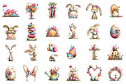 Whimsical Easter Clipart, an Illustration by designcity5 (Thumbnail 2 of 5)