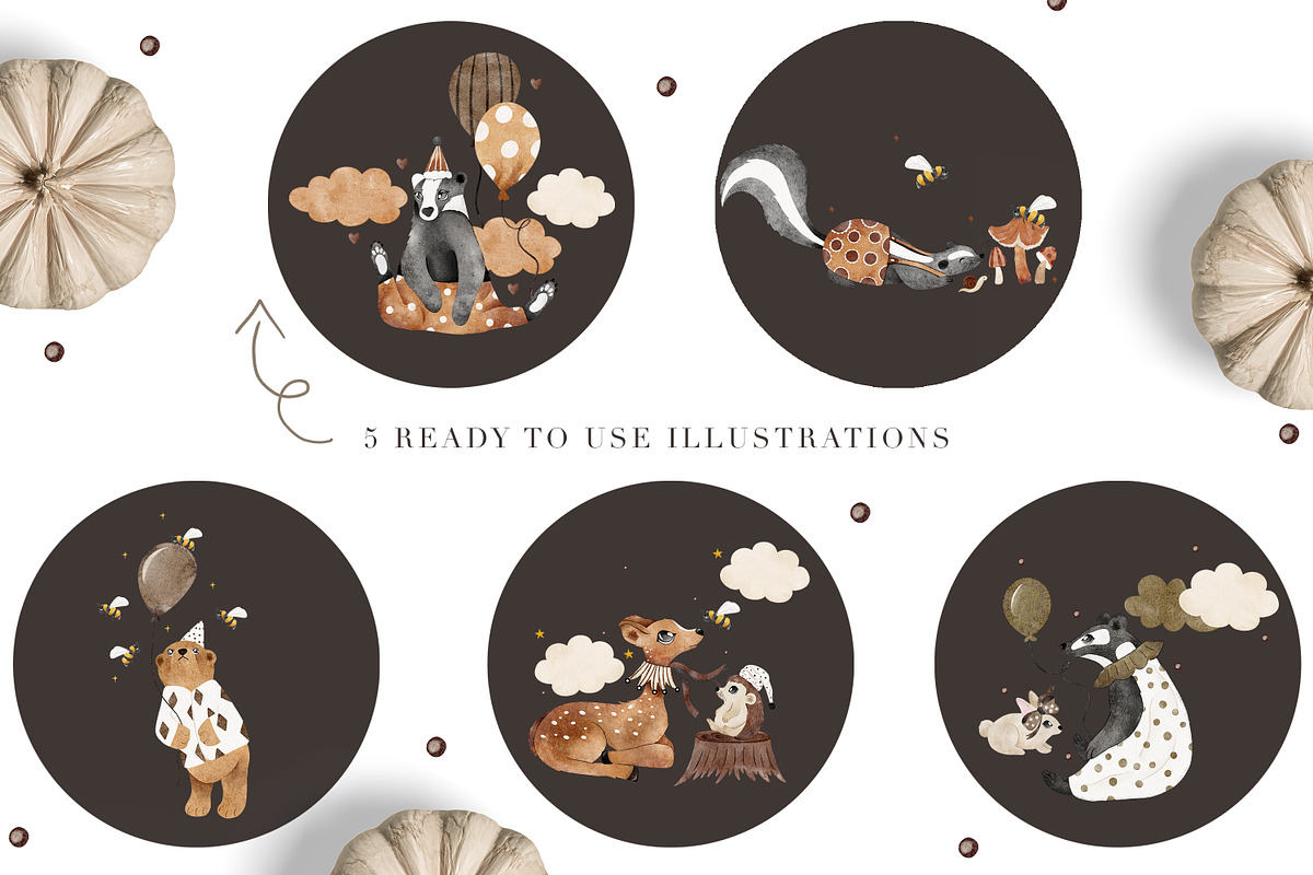 Magic Woodland Friends Collection, an Animal Illustration by Pati Paints (Photo 17 of 19)