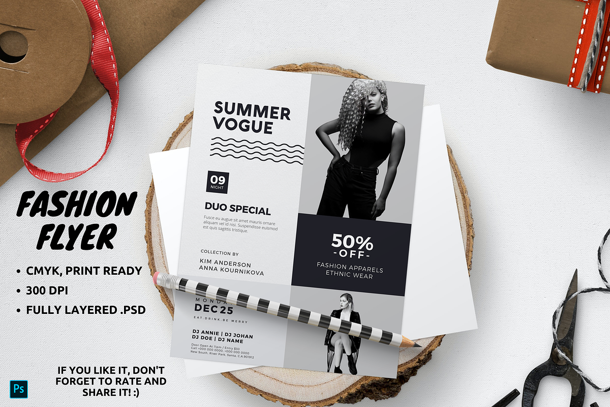 Fashion Flyer Template, a Flyer Template by Kay Designs (Photo 1 of 3)