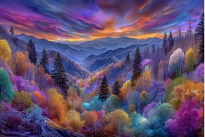 The USA's Smoky Mountains National, a Nature Photo by ZinetroN