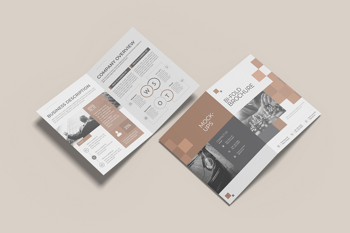 A4 Bifold Brochure Mockup Bundles, a Brochure Template by Graphic Aesthetic (Photo 12 of 20)
