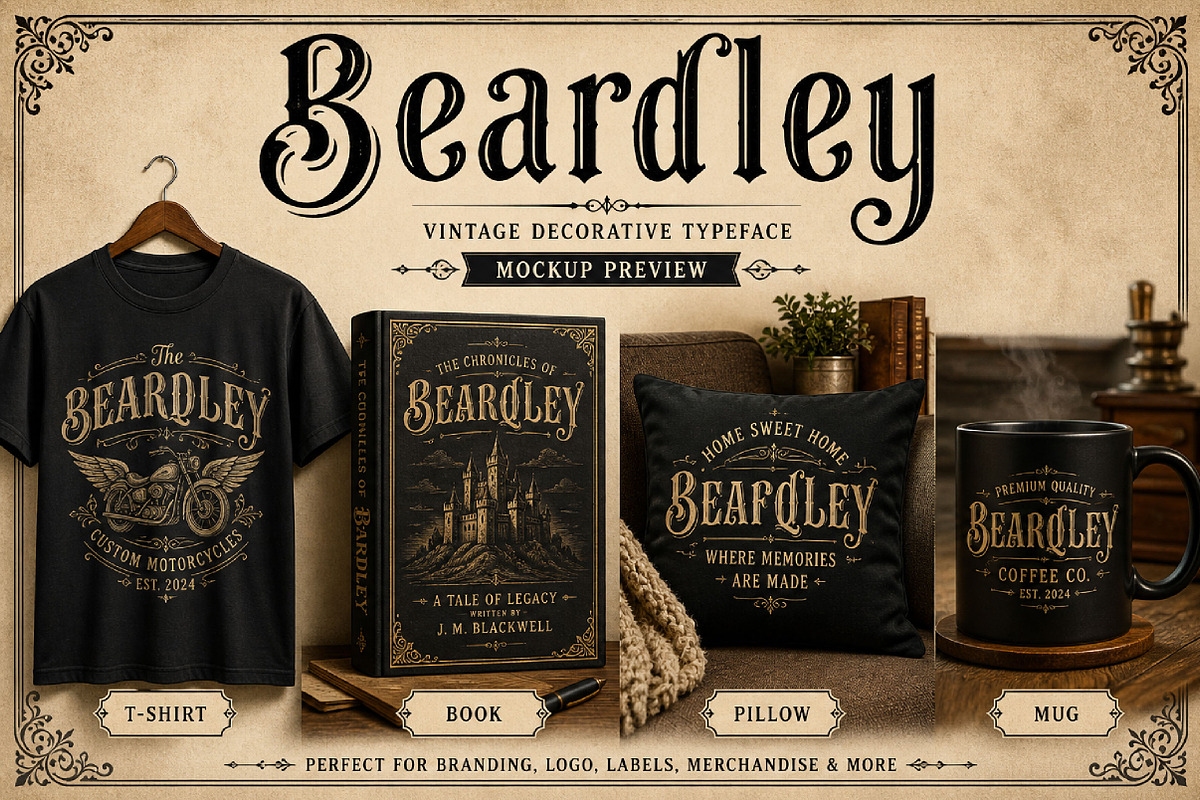 Beardley, a Blackletter Font by Wow Magic (Photo 2 of 3)