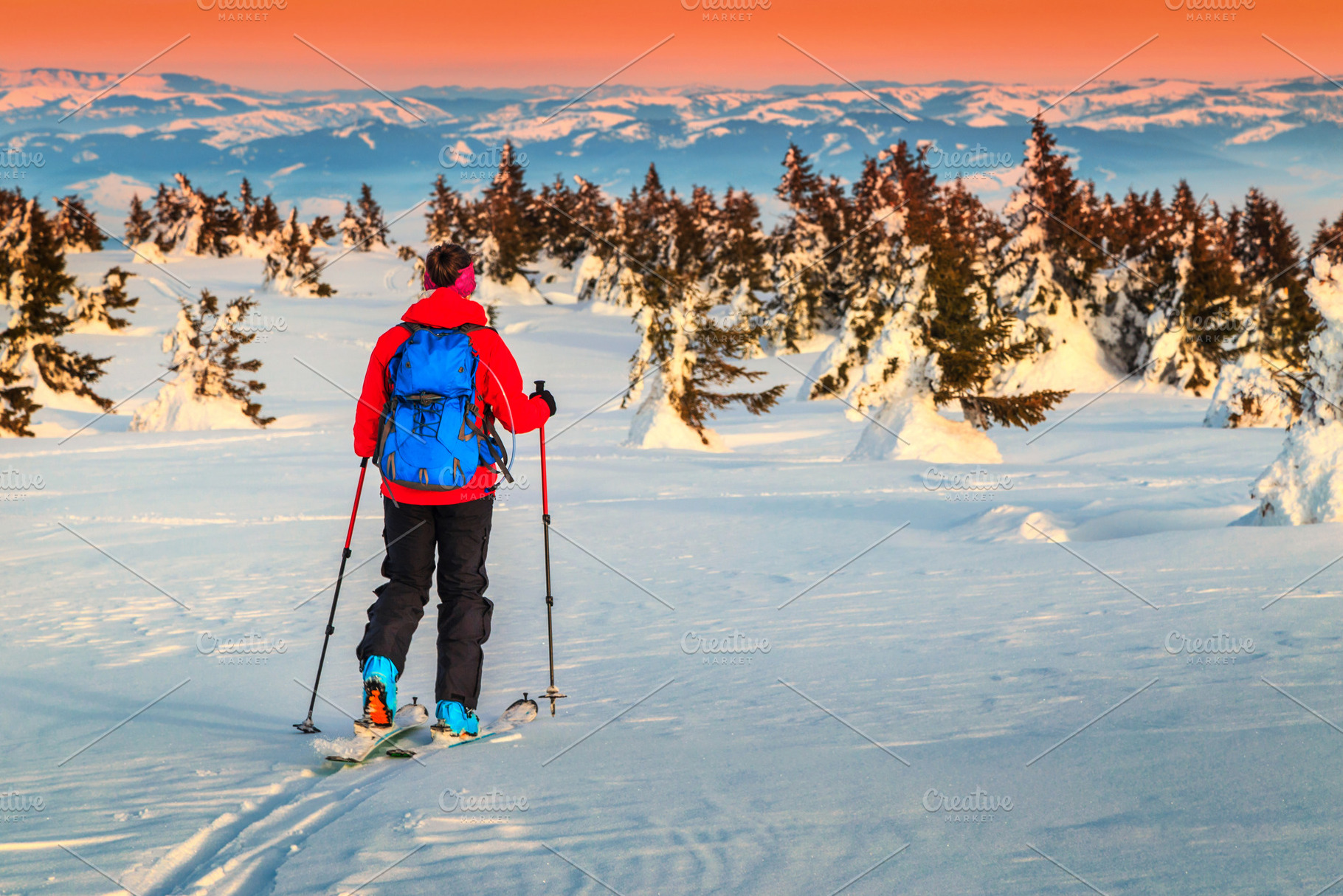 Ski touring in the mountains, a Sports & Recreation Photo by Alpine Dreams