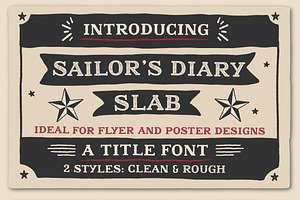 Sailors Diary Title Slab