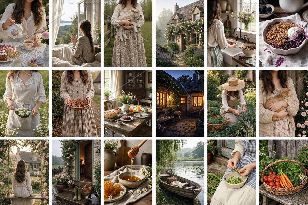 Cottagecore Stock Photos Bundle, a Holiday Photo by Selenique Studio (Photo 11 of 11)