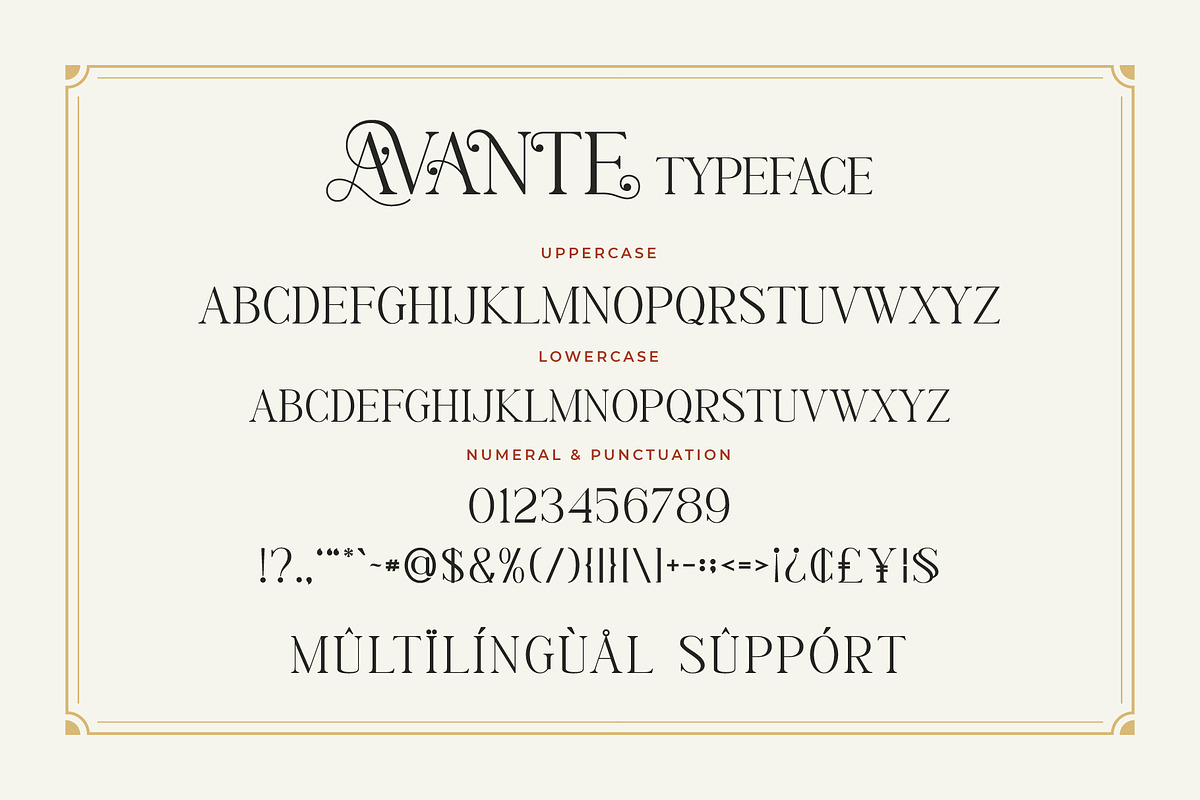 Avante - Modern Classy Font, a Serif Font by Aqeel_Art (Photo 6 of 8)