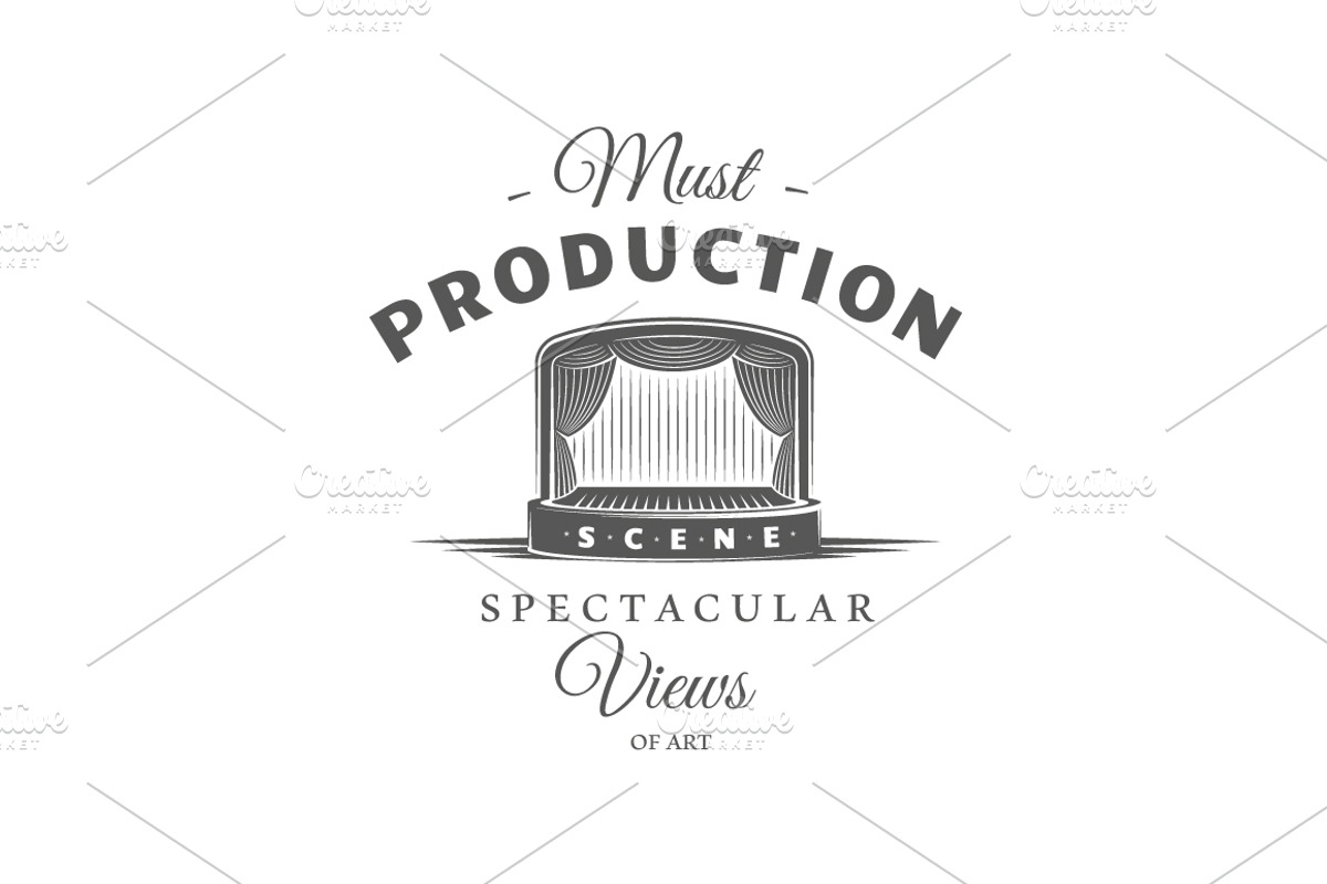 27 Theatre logos templates, a Branding & Logo Template by Art Design (Photo 34 of 38)