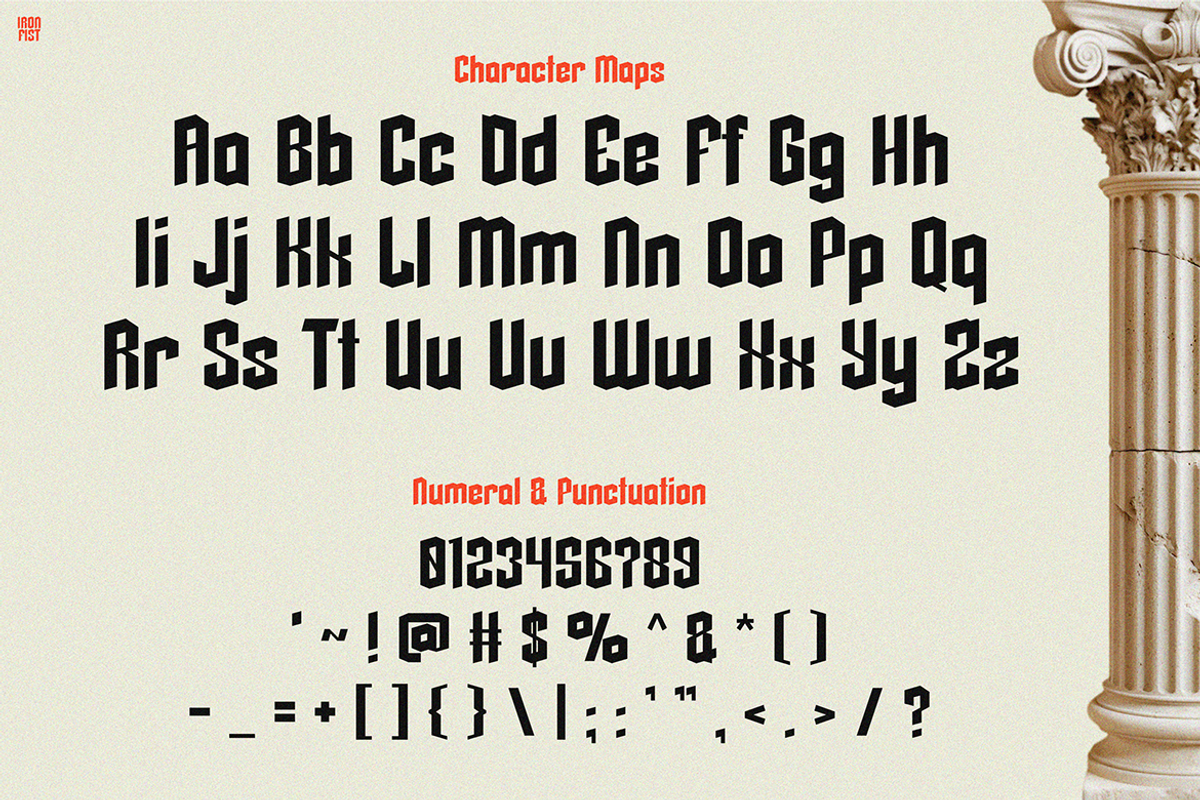 Ironfist, a Font by Pinisi ART (Photo 2 of 10)