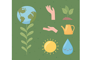 planet environment and ecology, an Illustration by studiogstock