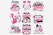Book Besties Clipart Bundle, a Person Illustration by Tanya Kart (Thumbnail 8 of 12)