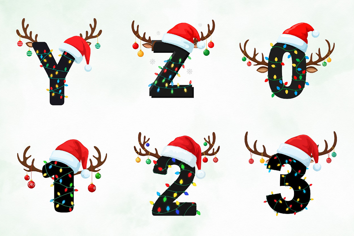 Christmas Alphabet Png Clipart, an Illustration by Creative Art (Photo 5 of 10)