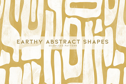 Earthy Abstract Shapes, a Wallpaper Graphic by MalyskaStudio