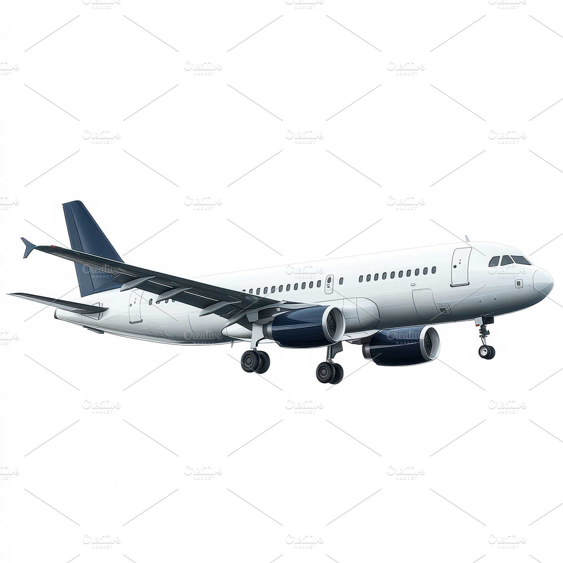 White Airplane in Flight Landing Gea, a Transportation Photo by Pixeness Studio