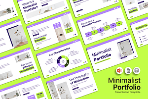 Minimalist Portfolio - PowerPoint, a Presentation Template by QR Design Studio