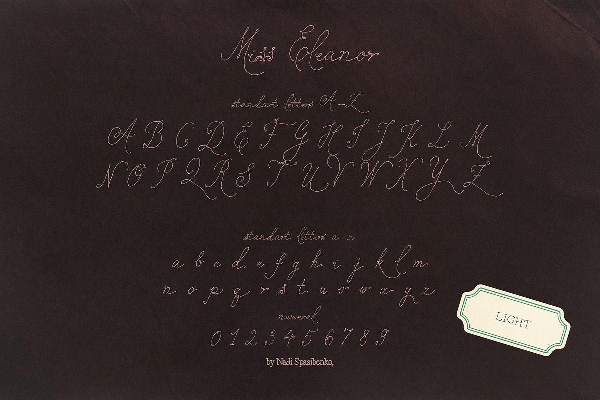Miss Eleanor — Romantic Font, a Handwritten Font by nadispasibenko (Photo 6 of 8)