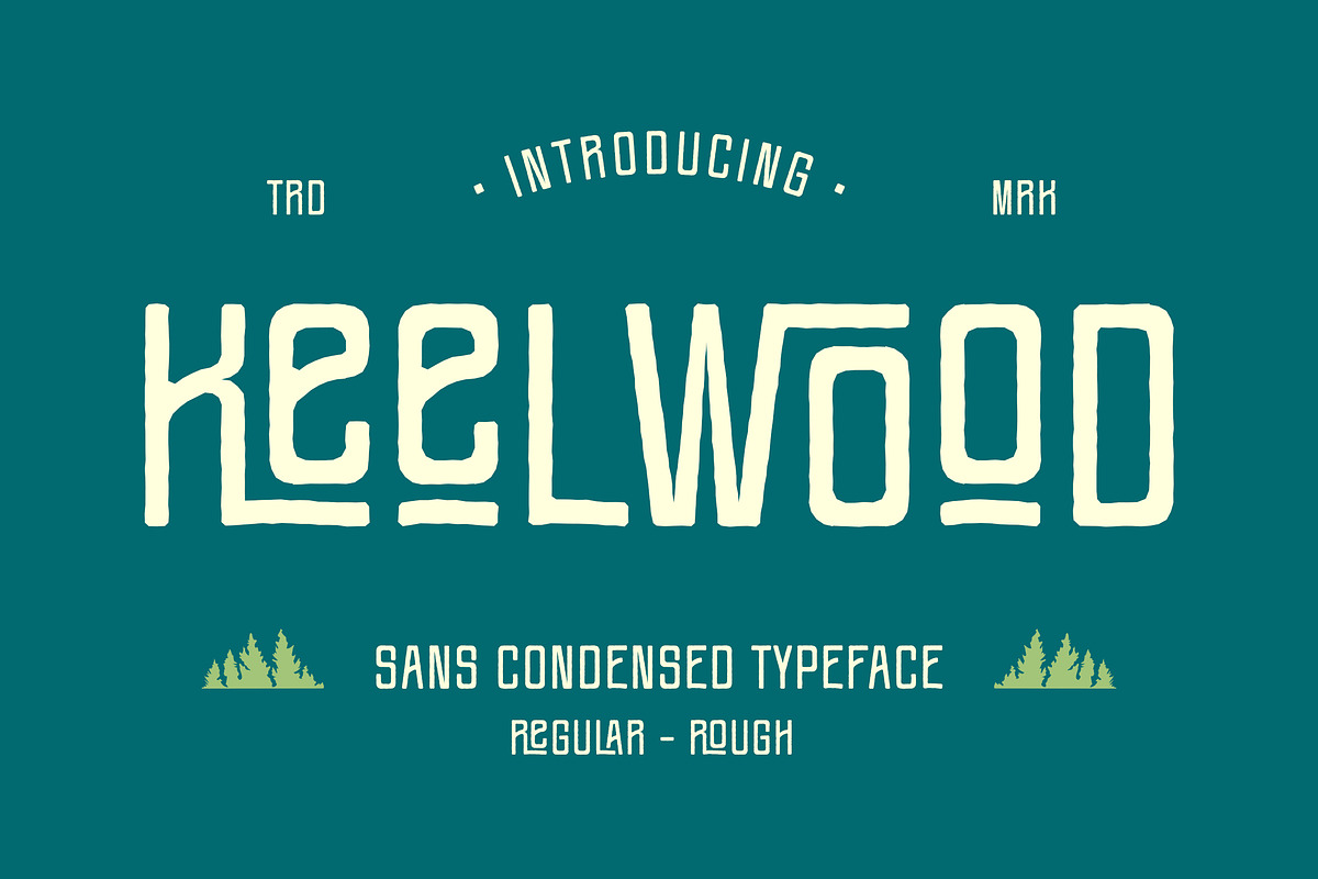 Keel Wood - Sans Condensed Font, a Sans Serif Font by AQR Studio (Photo 1 of 9)