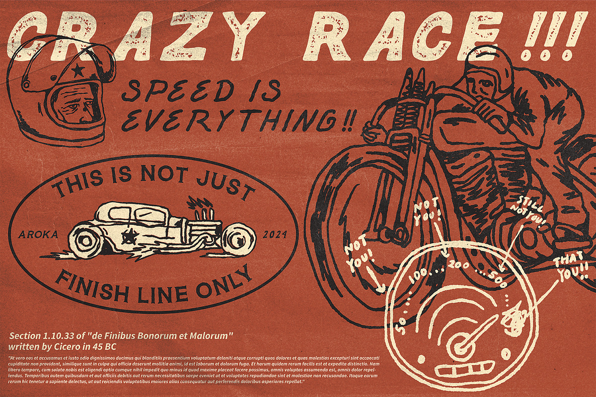 Vintage Motorcycle BRONX !!!, an Object Illustration by AROKA (Photo 10 of 11)