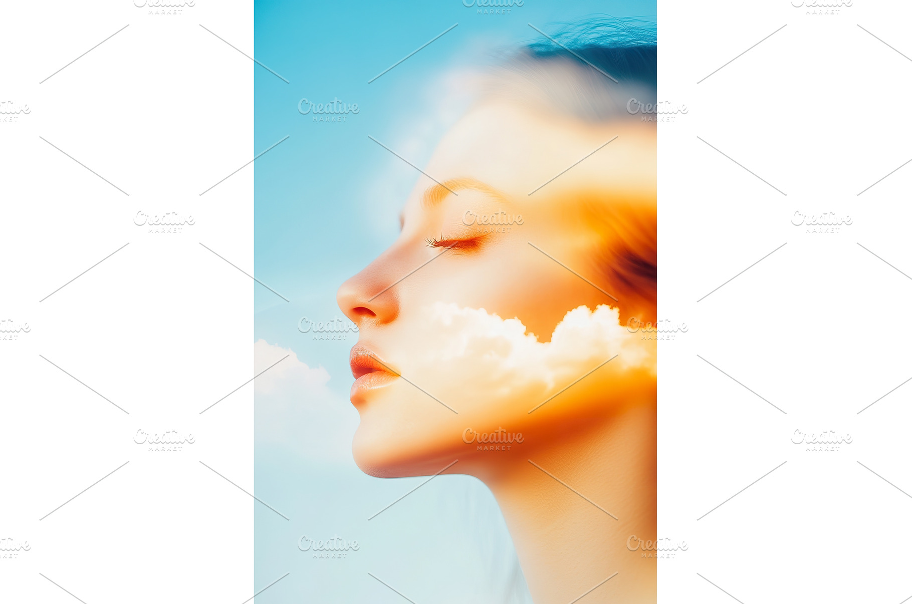 Dreamy Serene Portrait of a Woman s, a Nature Photo by Lermont51