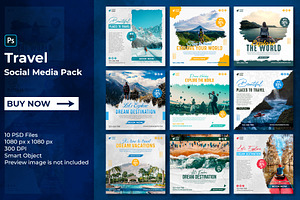 Tour and Travel Social Media Pack
