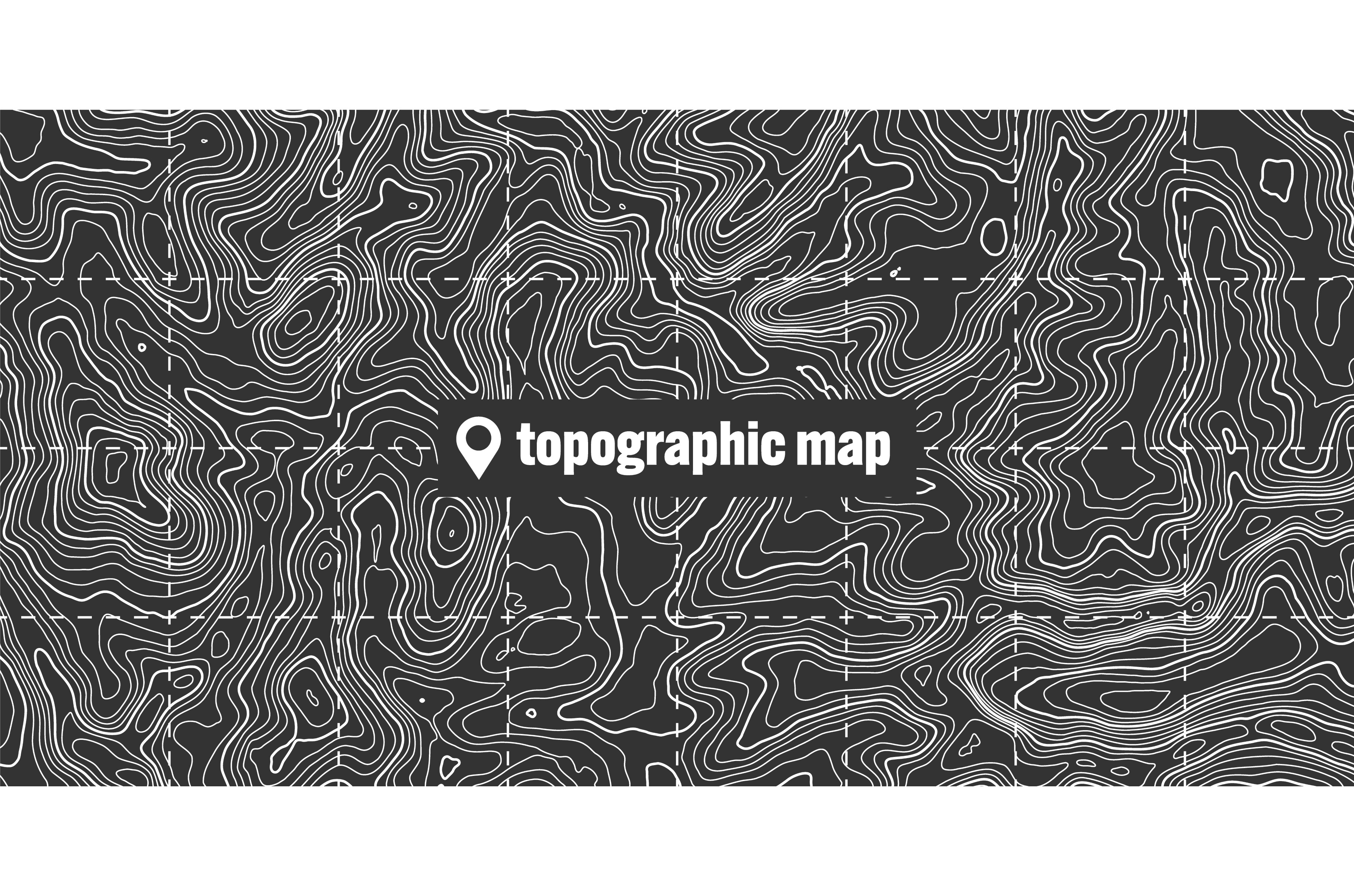 Topographic map with contour lines, an Illustration by 32pixels ...