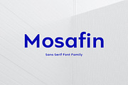 Mosafin Sans Serif Font Family, a Sans Serif Font by Yukita Creative