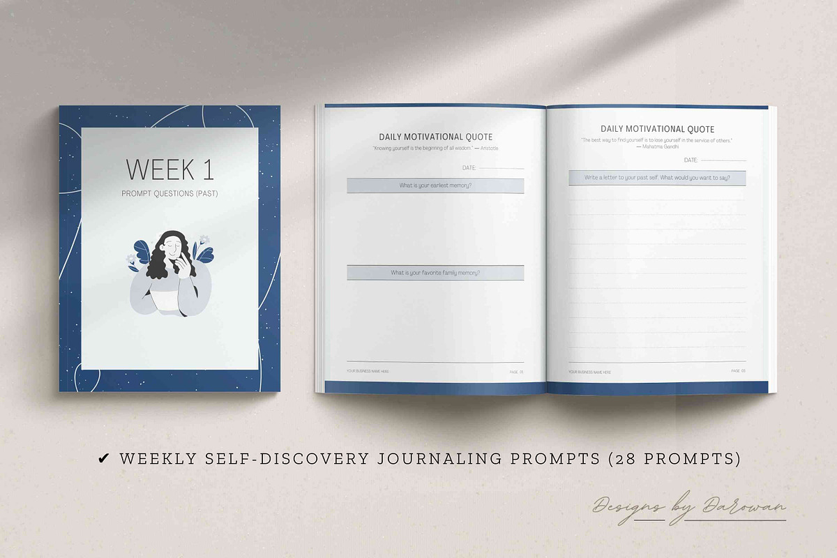 Self-Discovery Journal | Canva, a Magazine Template by Designs by Darowan (Photo 3 of 10)