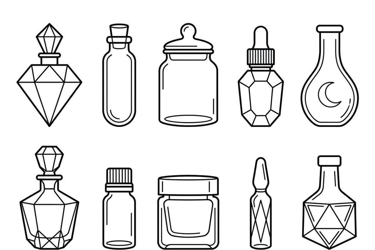 Bundles Perfume Laboratory Icons, an Outline Icon by adenpinkstore (Photo 9 of 12)