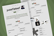Yusef – Student Portfolio Website, a Landing Page Template by productype1 (Thumbnail 4 of 5)