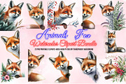 Mega Watercolor Clipart Bundle, a Seasonal Illustration by Craft Nest (Thumbnail 3 of 20)