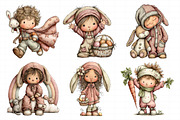 Whimsical Easter Kids Clipart Set, an Illustration by Daily.Designs (Thumbnail 6 of 7)