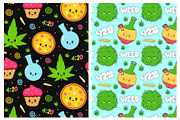 Marijuana pattern bundle, a Pattern Graphic by Slavko Kahovsky (Thumbnail 3 of 7)