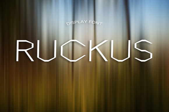 RUCKUS font preview 4